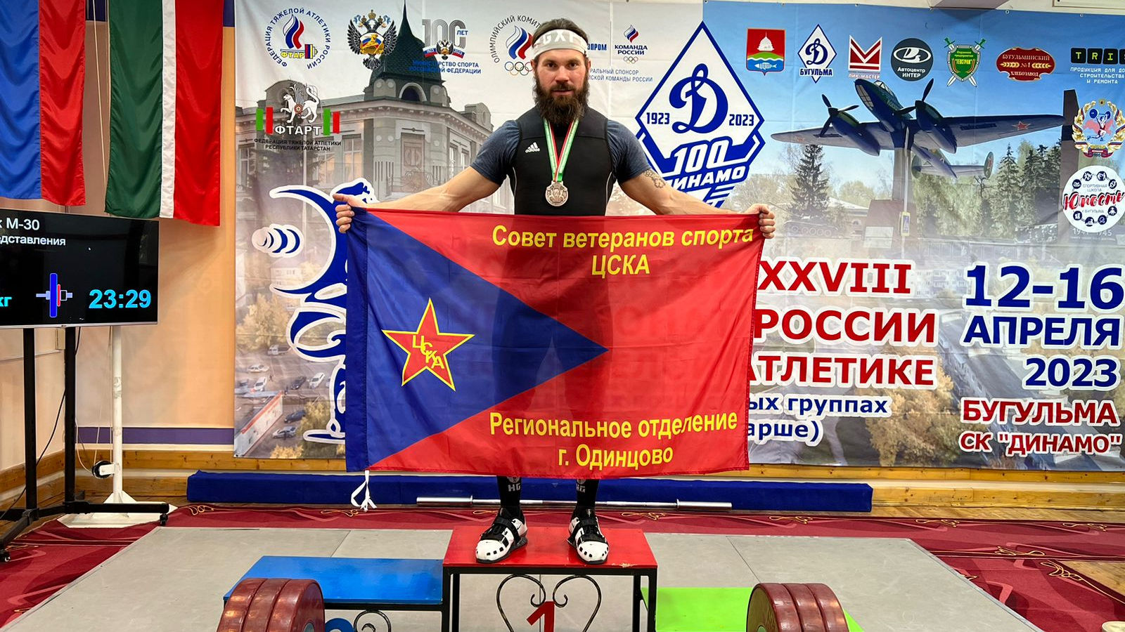 Ветеран спорта ЦСКА стал третьим на чемпионате России по тяжелой атлетике в старших возрастных группах