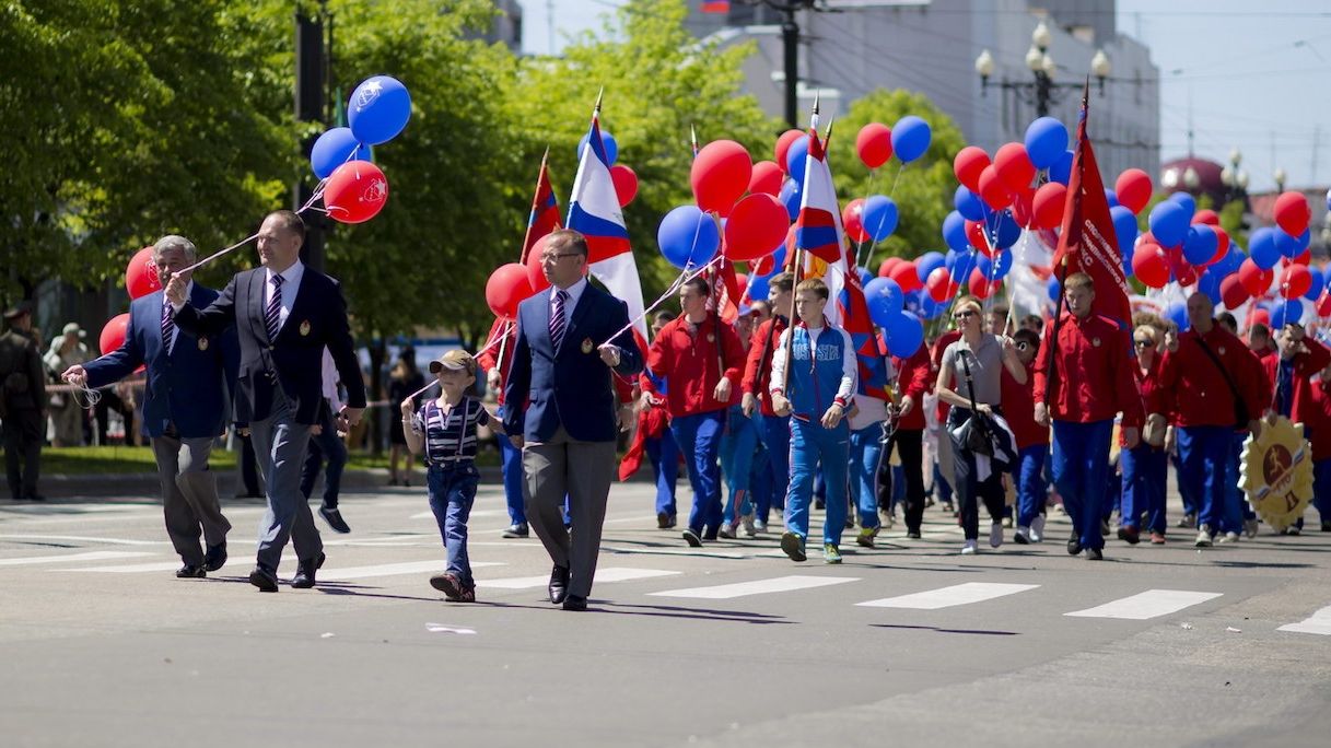 Юнармейцы и спортсмены ЦСКА отметили день рождения Хабаровска