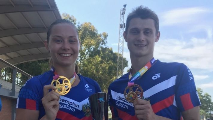 Пятиборка ЦСКА Ксения Фральцова завоевала золотую медаль в смешанной эстафете на юниорском первенстве Европы в Испании