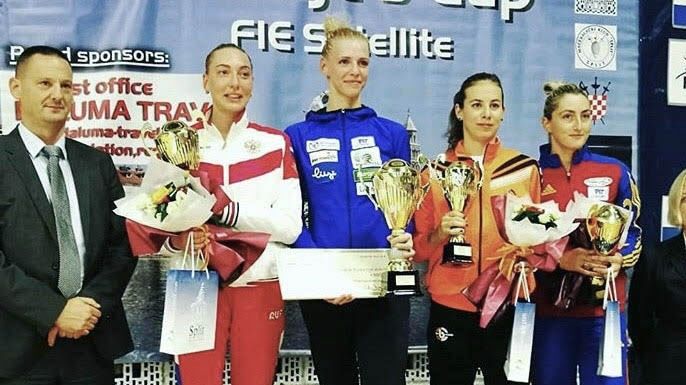 Армейская шпажистка Татьяна Андрюшина стала второй на международном турнире в Хорватии