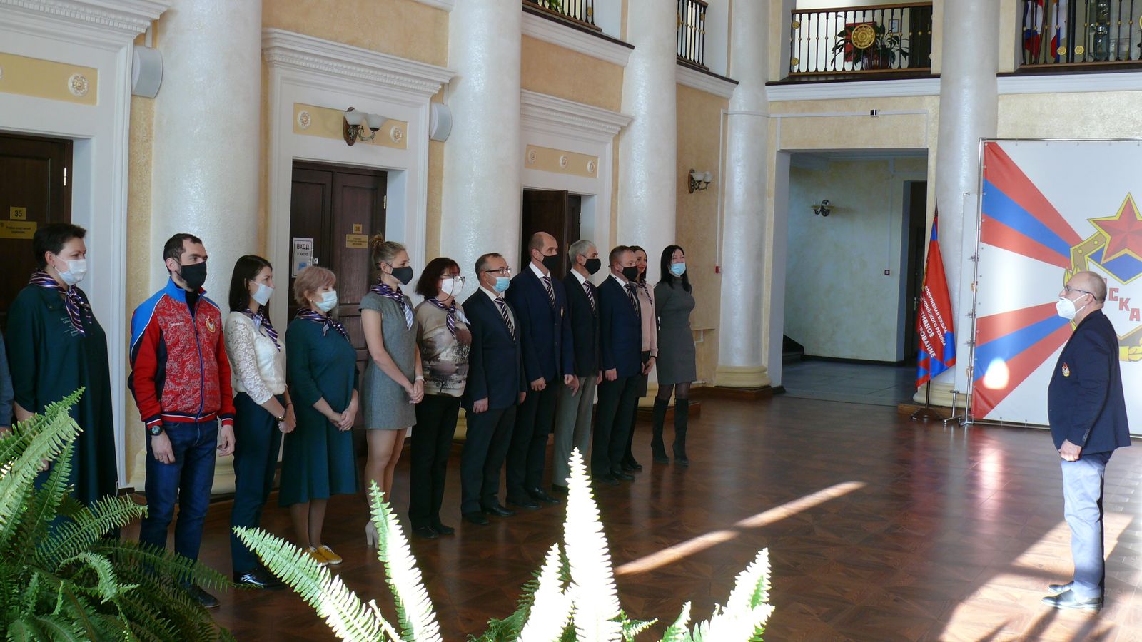 В филиале ЦСКА/Хабаровск прошло торжественное построение в честь начала зимнего периода обучения