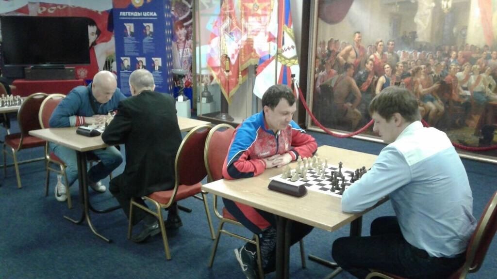 В Музее спортивной Славы ЦСКА состоялся Чемпионат по шахматам среди ветеранов спорта