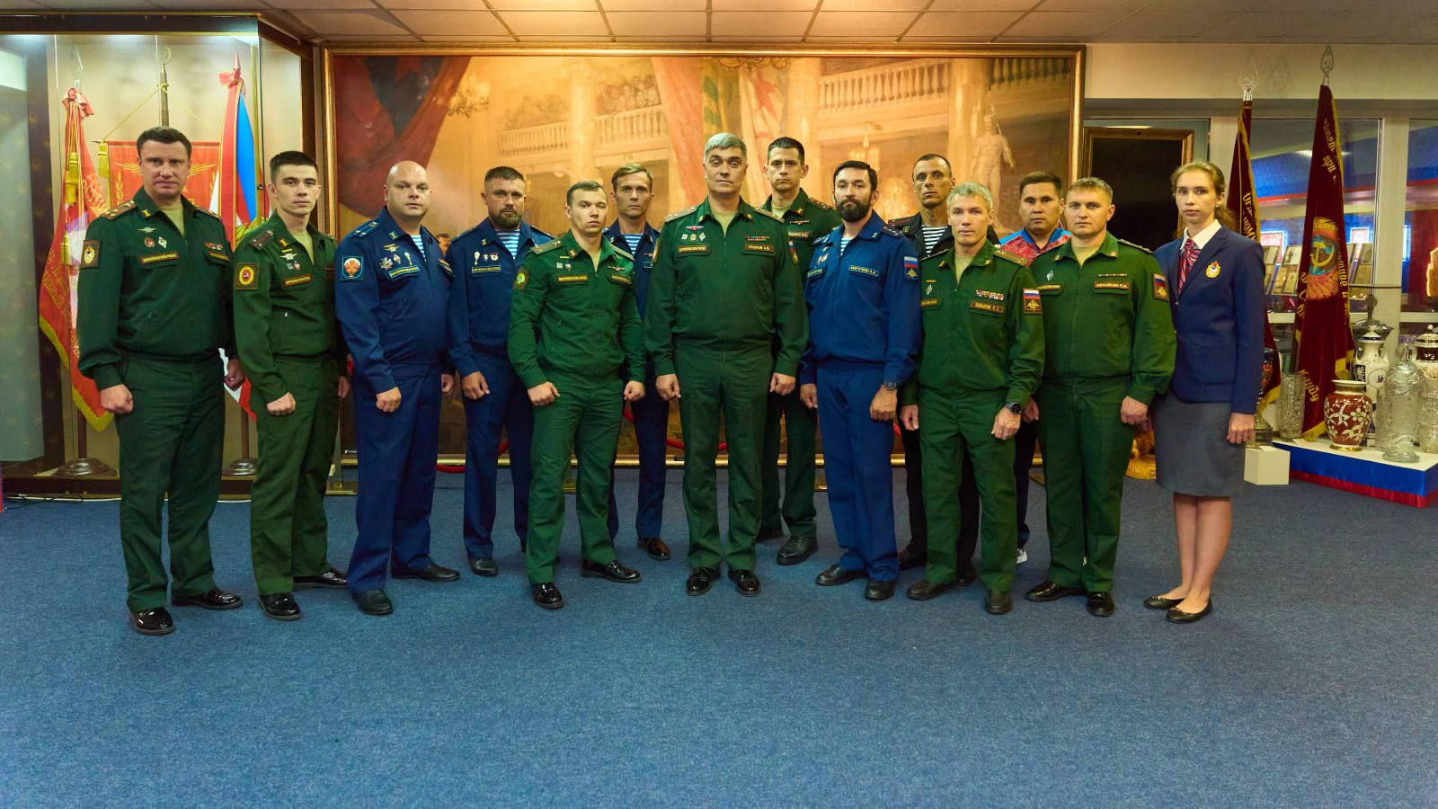 В Музее спортивной славы ЦСКА прошло построение команды спортсменов с ПОДА перед отбытием в Эквадор