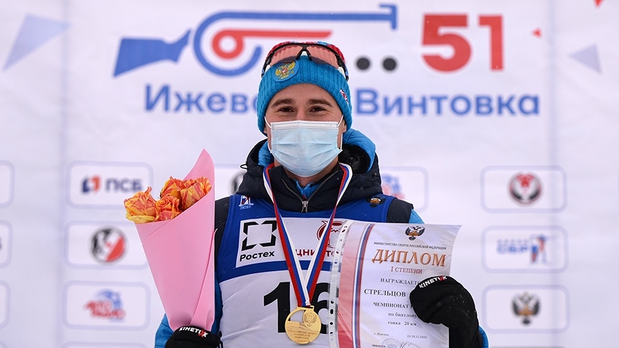 Армейский биатлонист Кирилл Стрельцов выиграл индивидуальную гонку на «Ижевской винтовке»