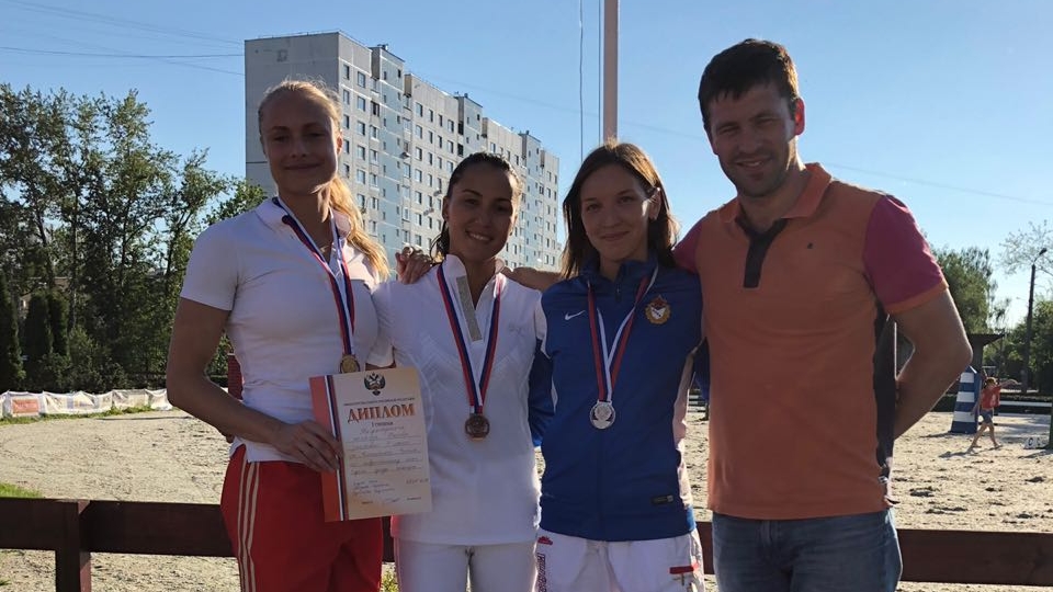 Лейтенант Екатерина Хураськина - серебряный призёр чемпионата России по современному пятиборью в личном зачёте