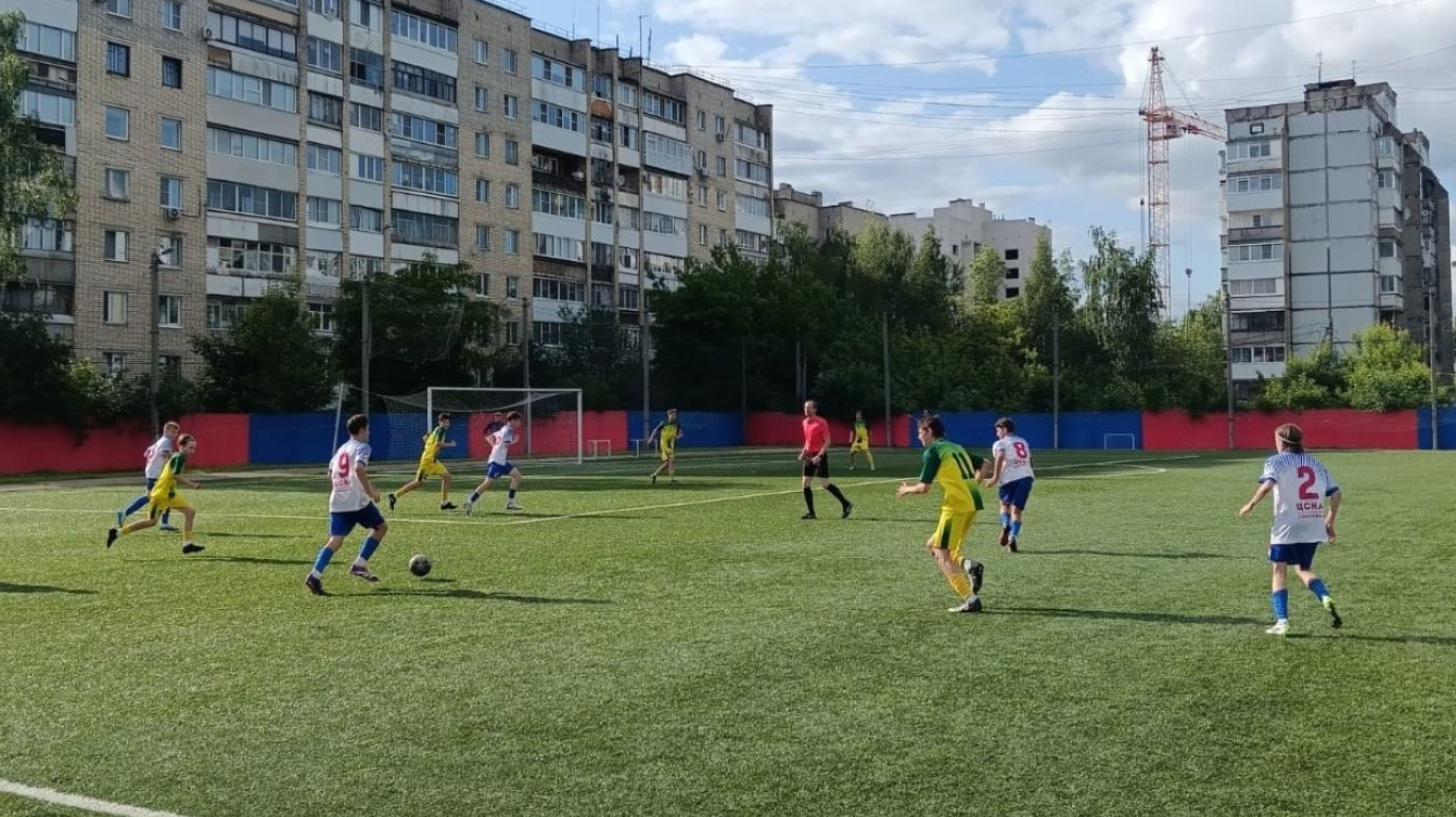 Команда ЦСКА/Смоленск одержала победу во втором матче юношеского первенства Смоленской области по футболу