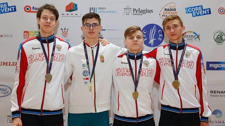 Рапирист Захар Козлов (ЦСКА/Санкт-Петербург) стал победителем Первенства Европы по фехтованию в команде