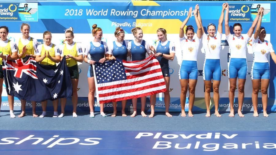 Спортсменки Анастасия Тиханова и Екатерина Потапова (СКА/Санкт-Петербург) завоевали «бронзу» чемпионата мира по академической гребле в соревнованиях четверок без рулевого