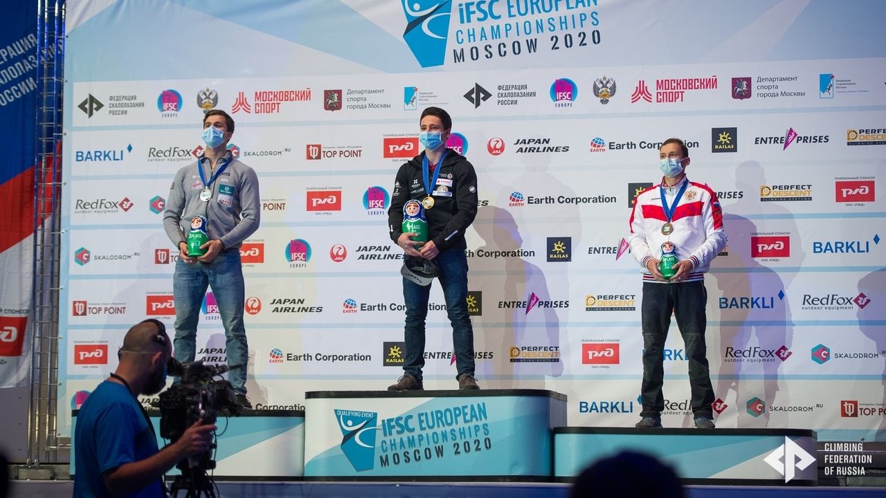 Скалолаз ЦСКА Дмитрий Факирьянов стал третьим в трудности на чемпионате Европы