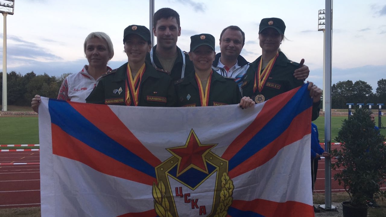 Пятиборки ЦСКА стали победительницами чемпионата мира среди военнослужащих