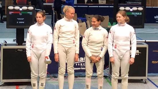 Шпажистки ЦСКА/Самара стали вторыми в командном зачете на этапе Кубка мира среди юниоров