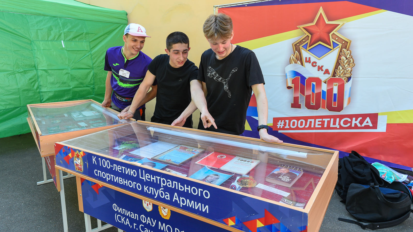 Выставка посвященная 100-летию ЦСКА на физкультурном мероприятии по спортивному ориентированию «Российский Азимут»