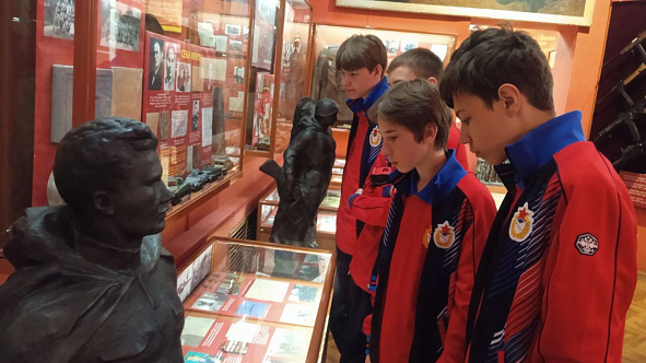 Пятиборцы московской спортивной школы ЦСКА посетили Самарский военно-исторический музей