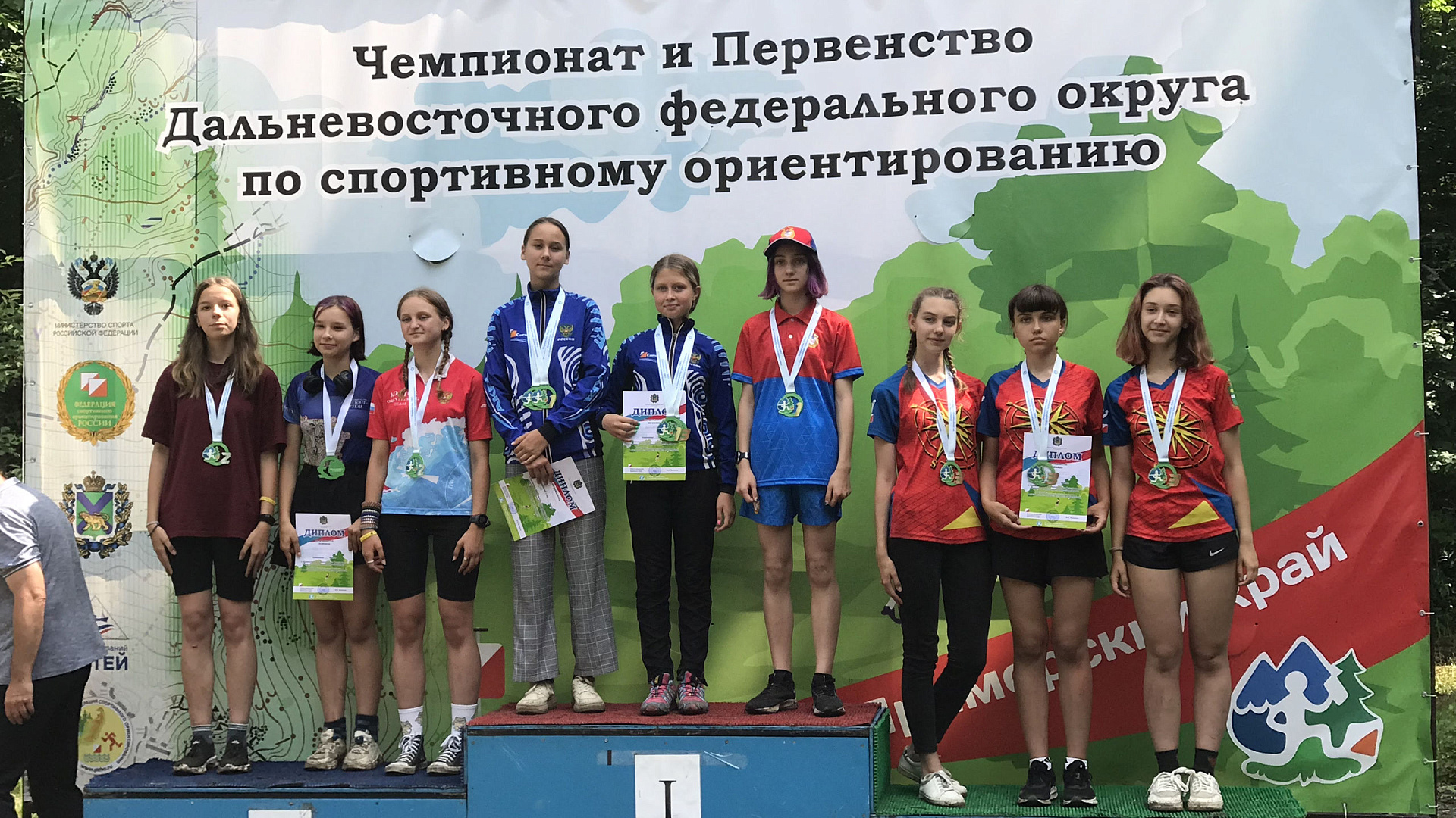 Ориентировщица СШ (ОРК) филиала ЦСКА/Хабаровск Дарья Остапенко завоевала «золото» и «серебро» на Первенстве ДФО