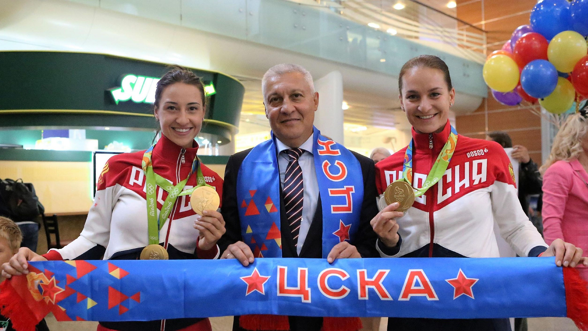 Олимпийские чемпионки Софья Великая и Яна Егорян вернулись домой!