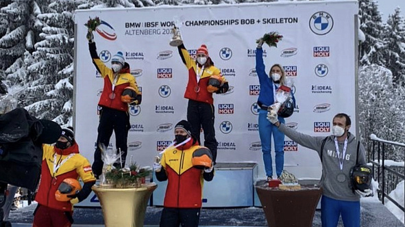 Армейцы Елена Никитина и Александр Третьяков стали призерами чемпионата мира по скелетону в Альтенберге