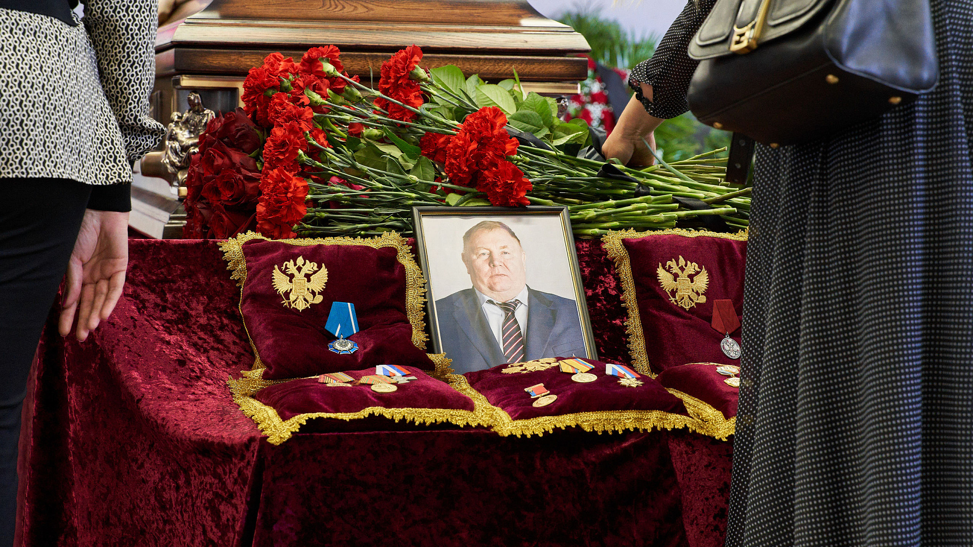 В Москве прошла церемония прощания с пятикратным чемпионом мира по самбо Владимиром Шкаловым