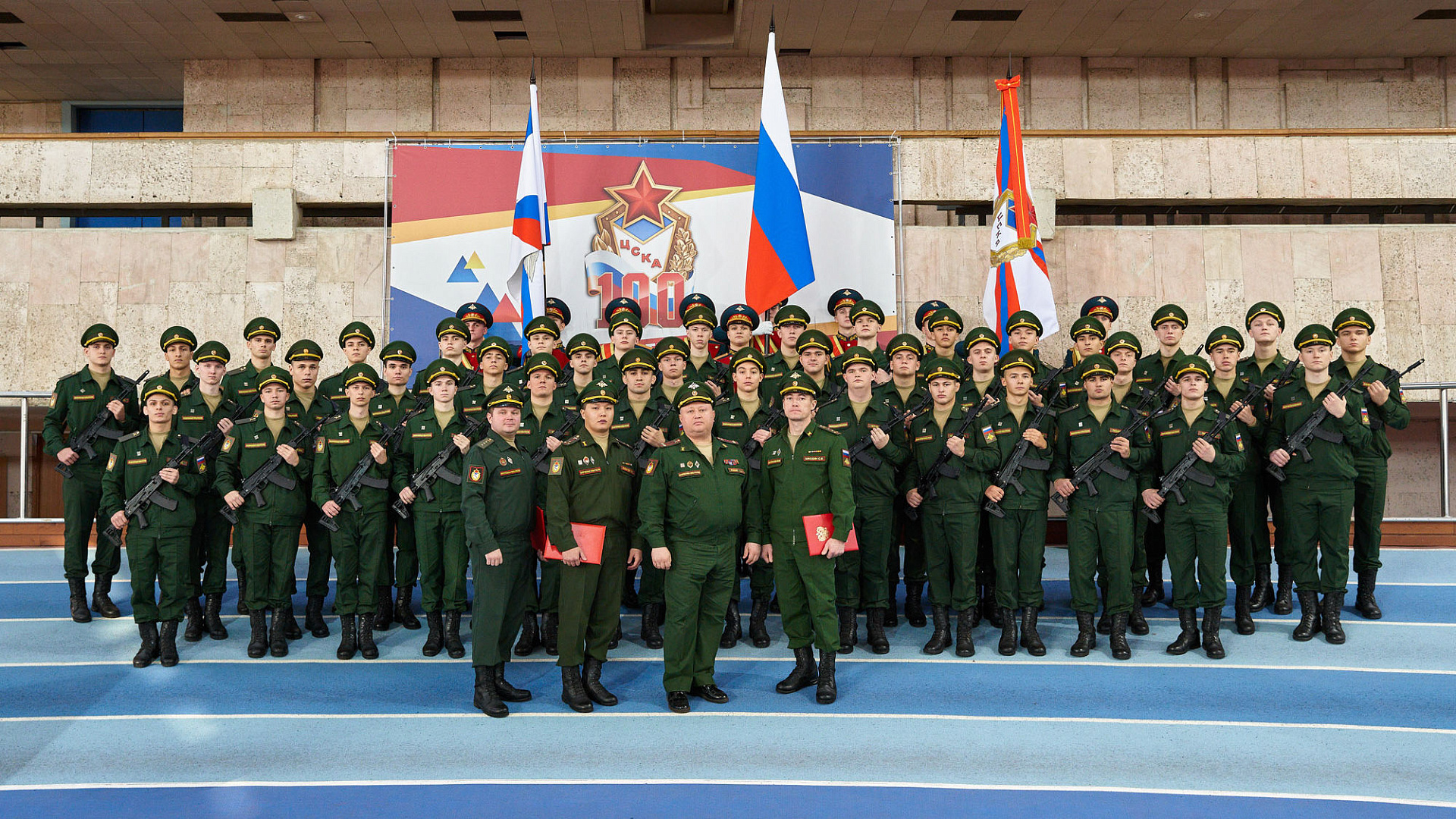 В Москве новобранцы спортивных рот ЦСКА осеннего призыва 2023 года приняли Военную присягу