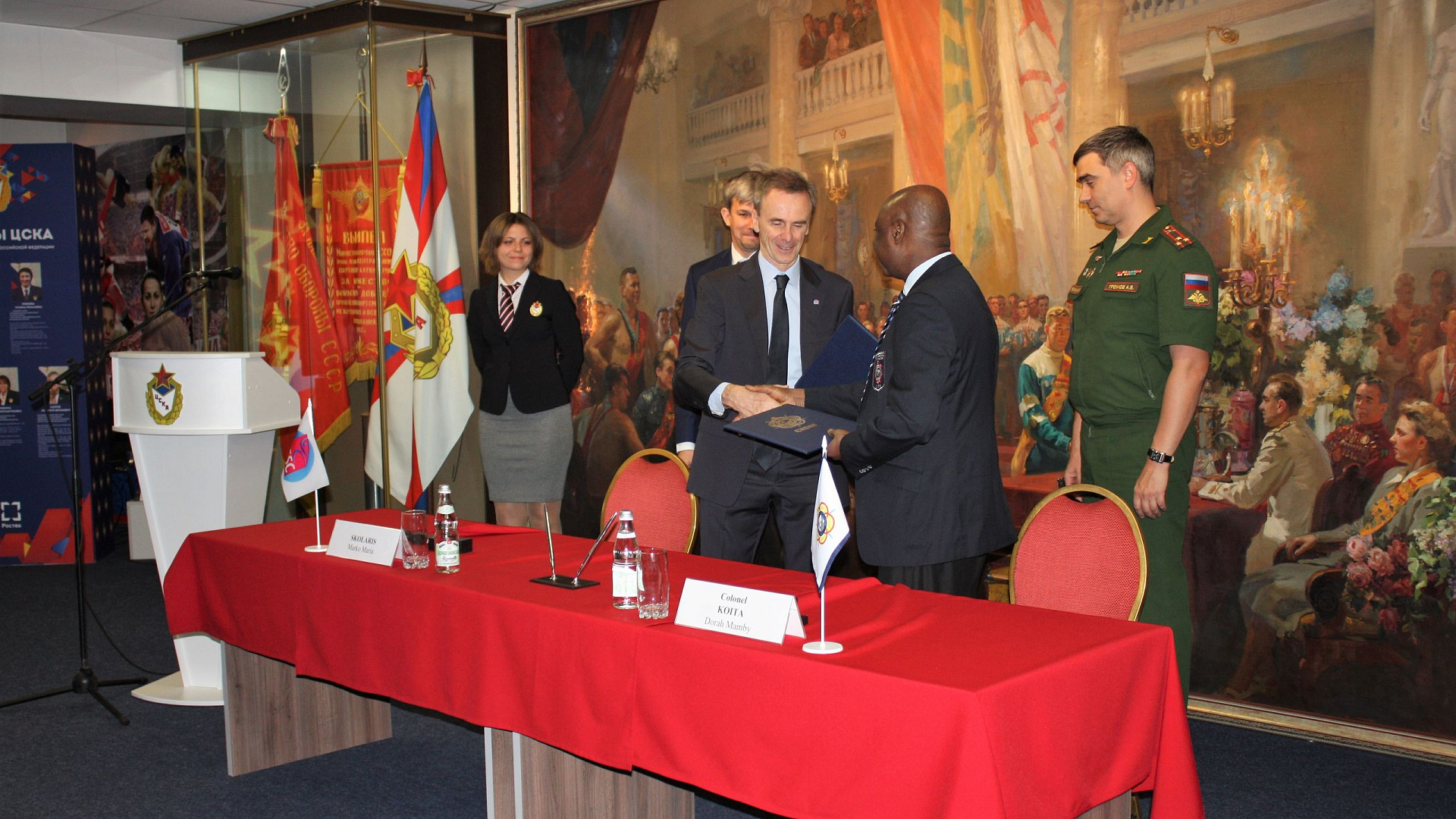 В ЦСКА Международный совет военного спорта и Международная Федерация скалолазания подписали соглашение о сотрудничестве