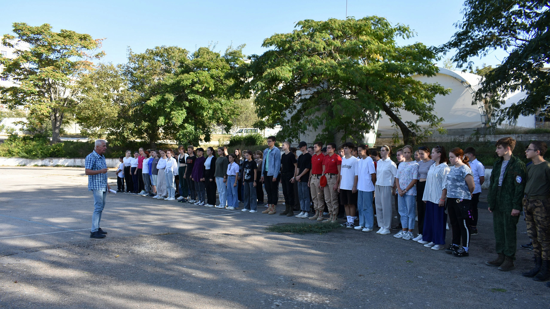 В Севастополе стартовали тренировки Губернаторского юнармейского парадного полка