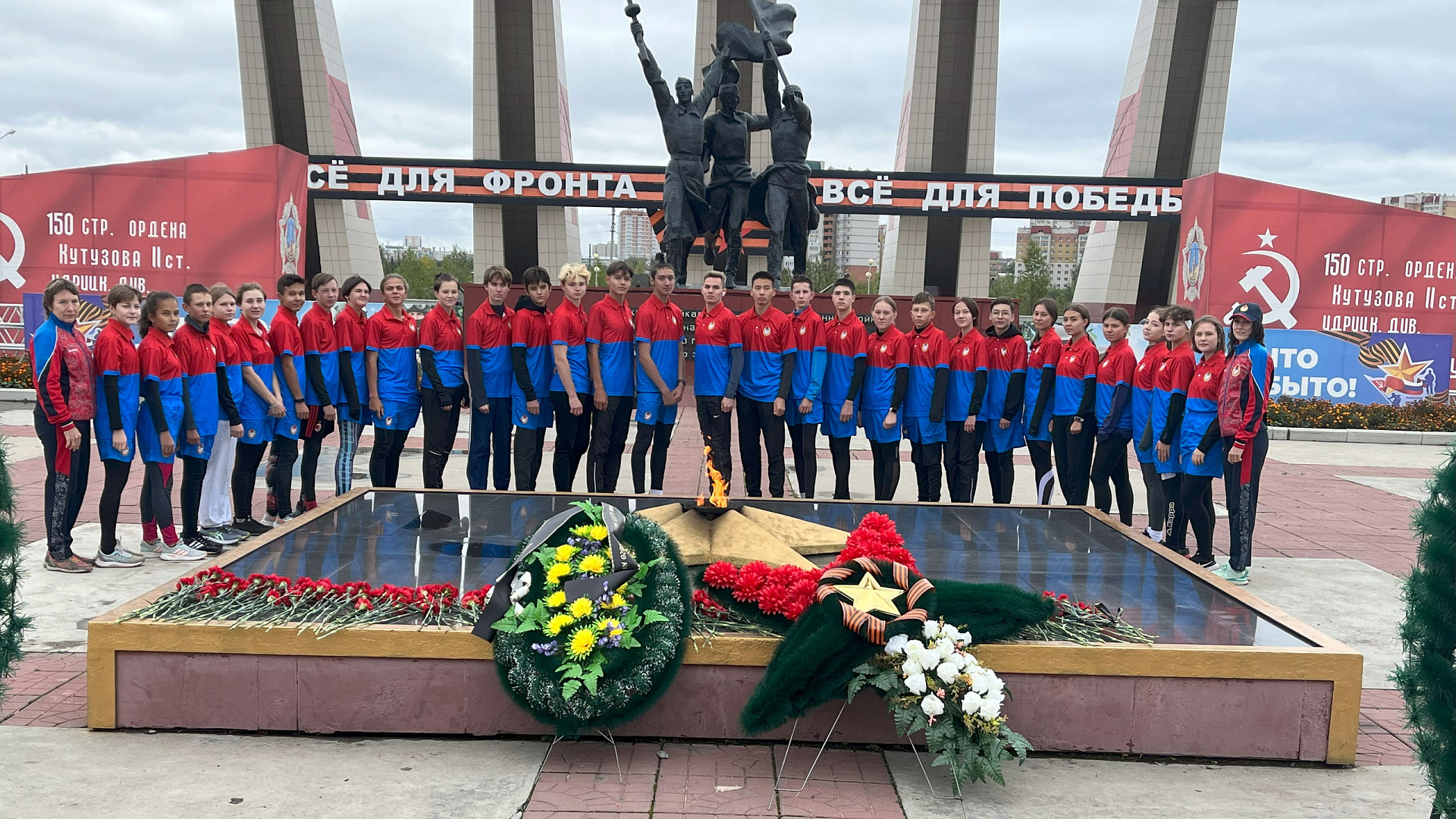 В СШ (ОРК) СЦ (г. Чита) филиала ЦСКА/Хабаровск прошел легкоатлетический забег в честь Дня воинской славы России