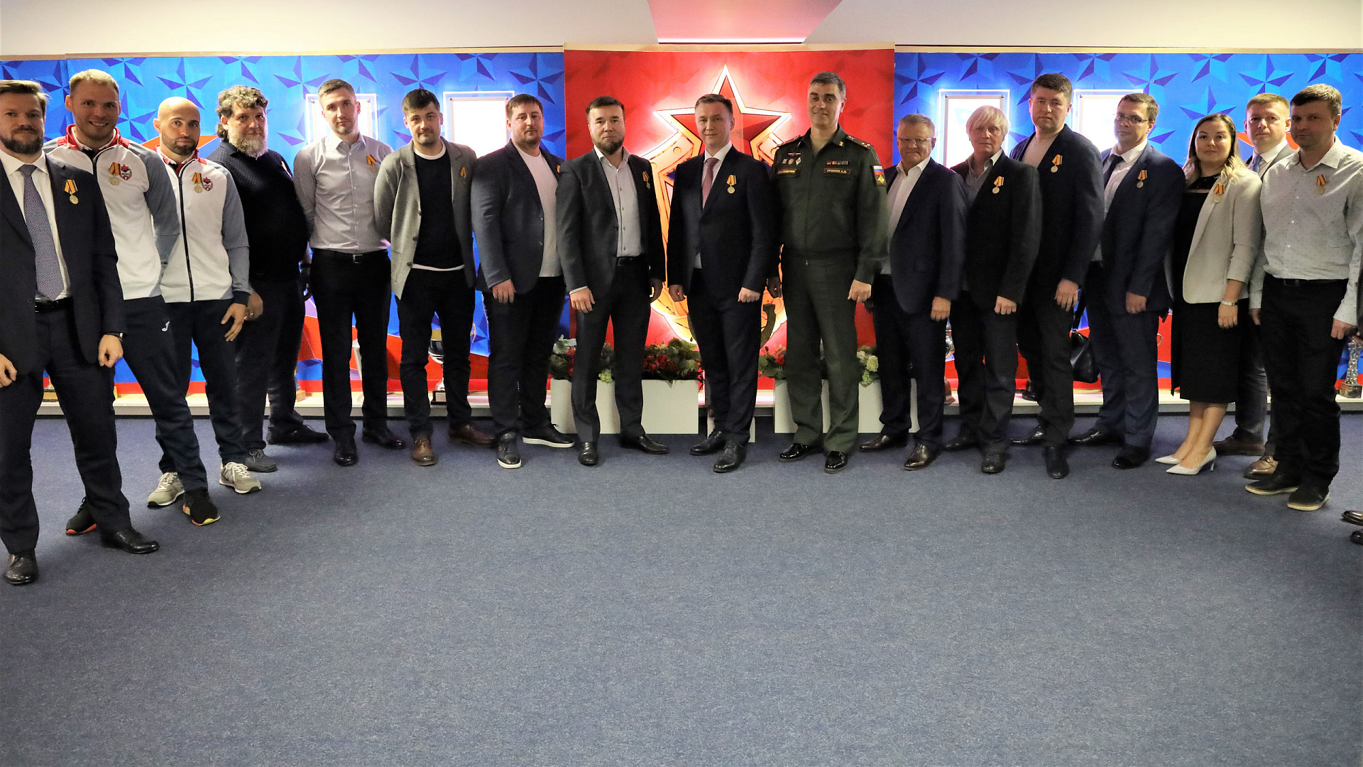 Клуб пляжного футбола ЦСКА наградили в рамках празднования 100-летия со дня образования армейского Клуба