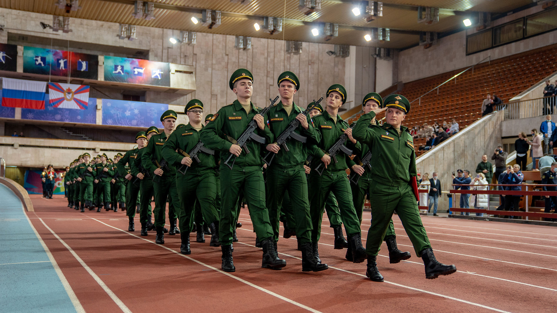 В Москве прошла церемония приведения к Военной присяге новобранцев московских спортивных рот ЦСКА