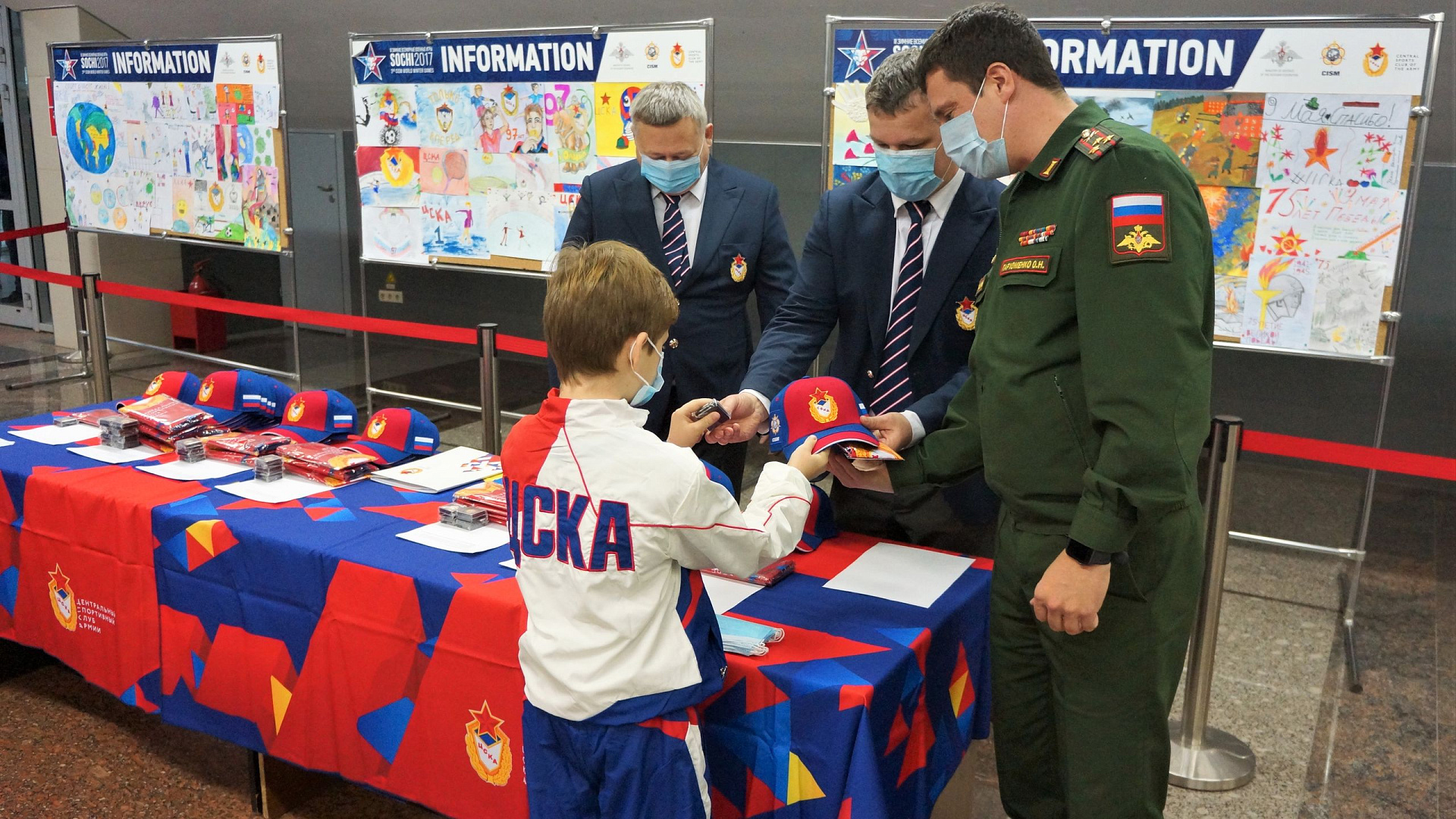 В ЦСКА отметили участников конкурса рисунка посвященного актуальным темам 2020 года