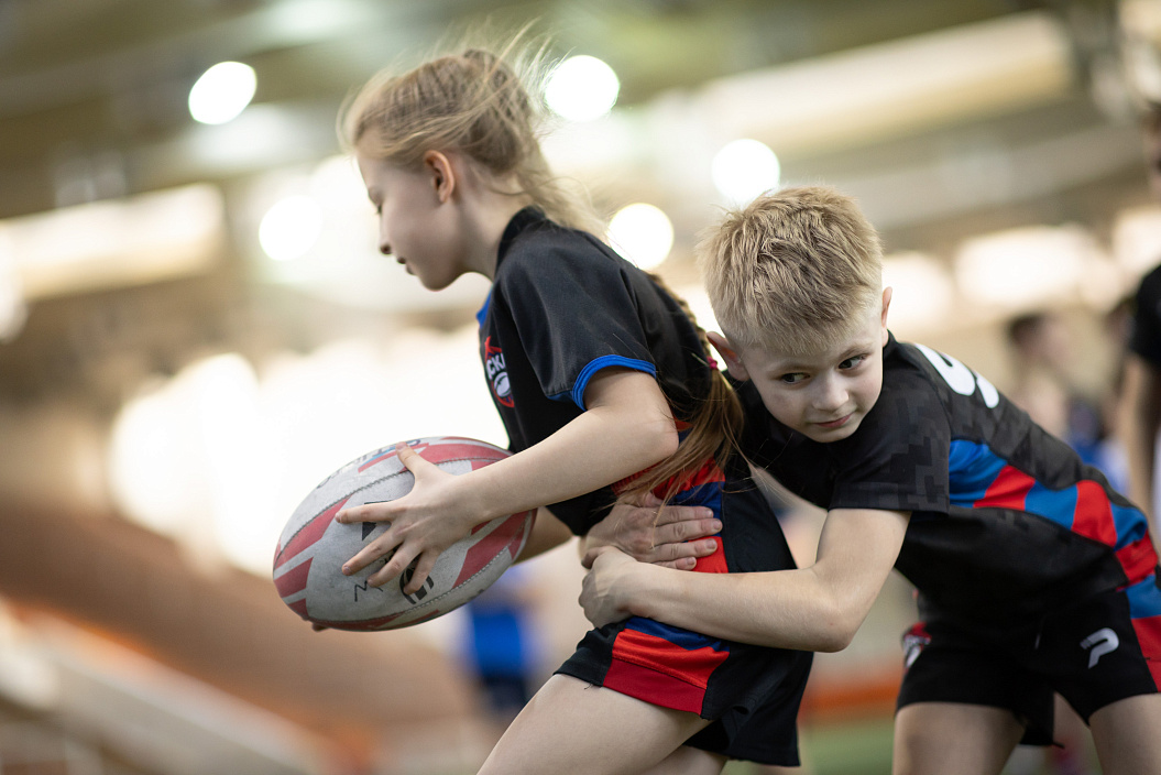 Мастер-класс от профессиональных регбистов прошел в КЛФК ЦСКА