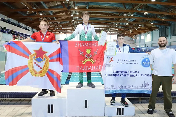 Астраханские армейцы успешно выступили на Первенстве области по плаванию – отборе на «Веселый дельфин»