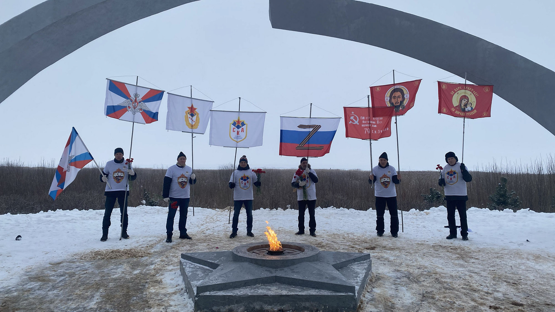 Ветераны ЦСКА из г. Санкт-Петербург приняли участие в мотопробеге посвященном 80-ой годовщине освобождения Ленинграда