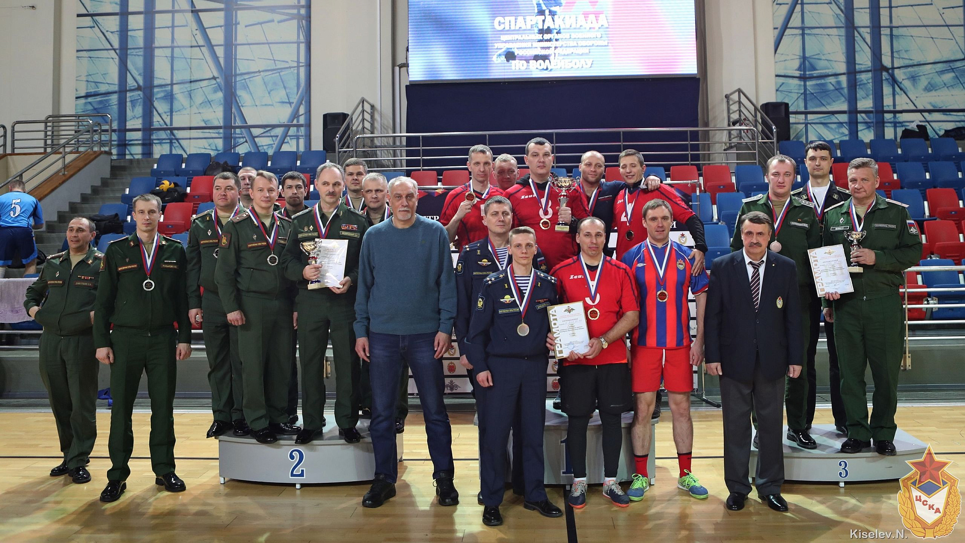 В ЦСКА на Спартакиаде ЦОВУ МО РФ завершился турнир по волейболу