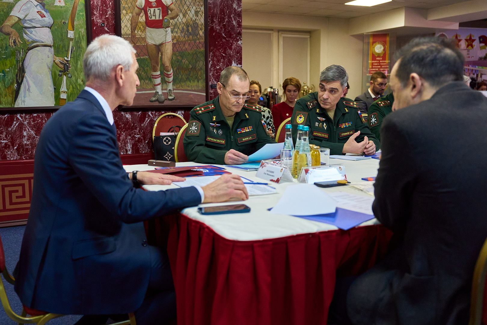 Начальник ЦСКА Артем Громов принял участие в совещании по вопросу развития спорта в ВС РФ