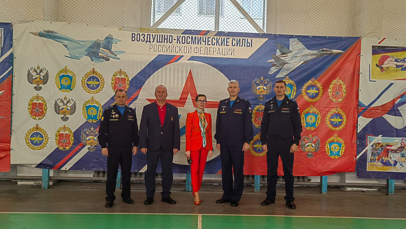 Начальник СЦ ЦСКА (г. Краснодар) Андрей Брижак принял участие в открытии соревнований по летнему офицерскому троеборью