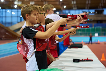 Спортивная группа по современному пятиборью в крытом легкоатлетическо-футбольном комплексе ЦСКА