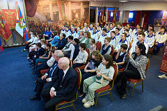 Неделя космоса в России: в музее славы ЦСКА ребята спортивной роты встретились с представителями...