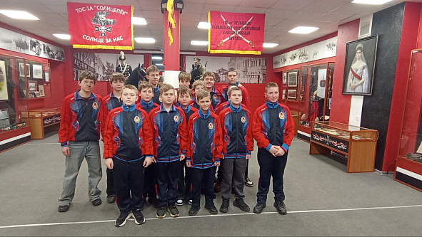 Ватерполисты московской спортшколы ЦСКА посетили самарский военно-исторический музей