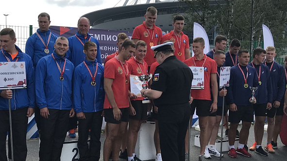 Команда Западного военного округа-3 стала победителем чемпионата ВС РФ по гребле на шлюпках