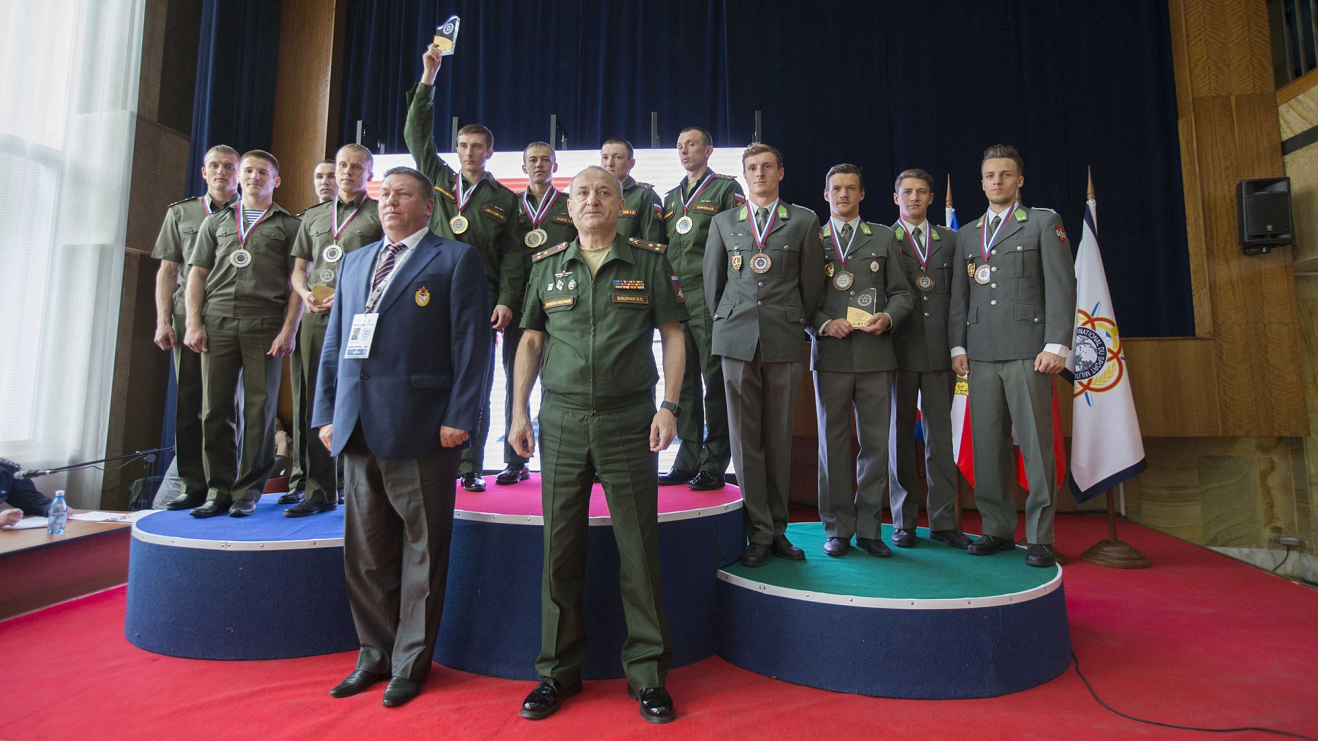 Сборная Вооруженных Сил России победила в командном зачете регионального чемпионата по военному пятиборью