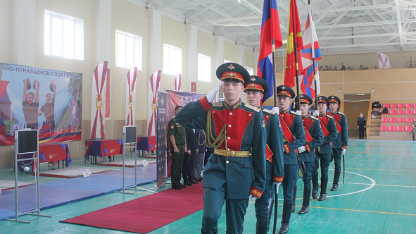 Открытие первого чемпионата Вооруженных Сил РФ по военно-прикладному виду спорта «Армейский гиревой спорт»