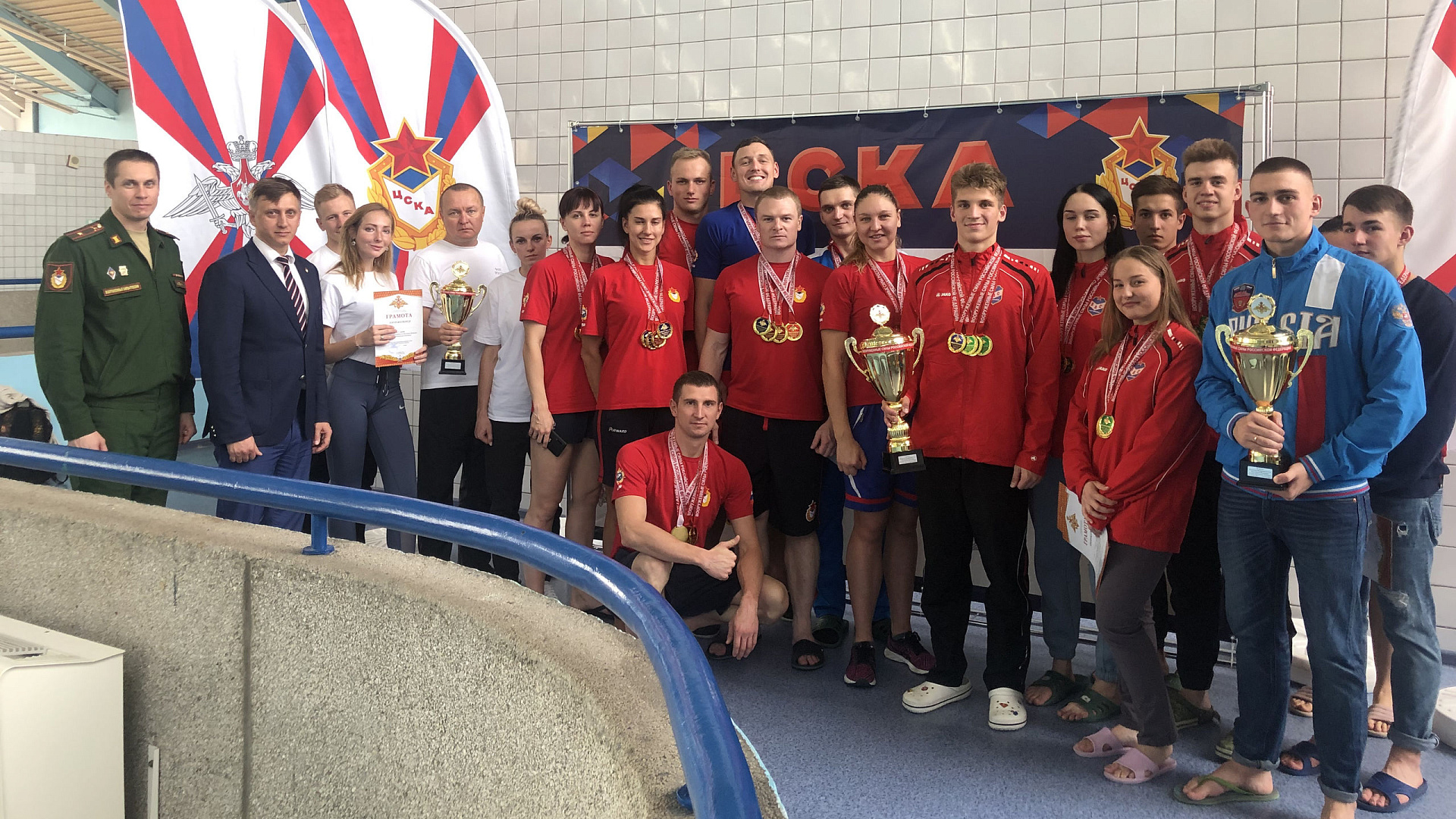 Команда ЗВО-2 победители чемпионата ВС РФ по водно-спасательному многоборью