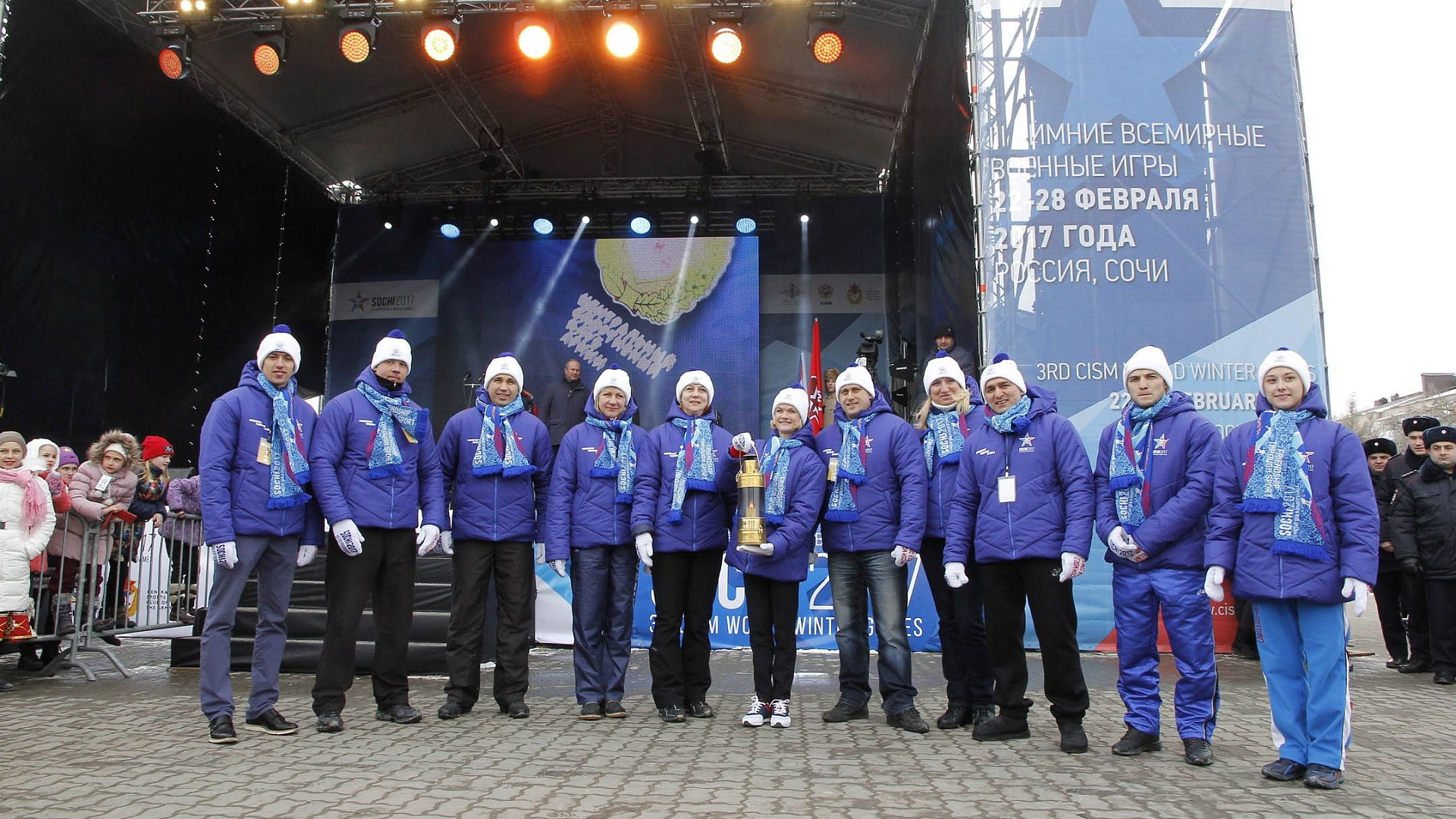 В Ростове-на-Дону прошла Эстафета спортивного огня  III зимних Всемирных военных игр