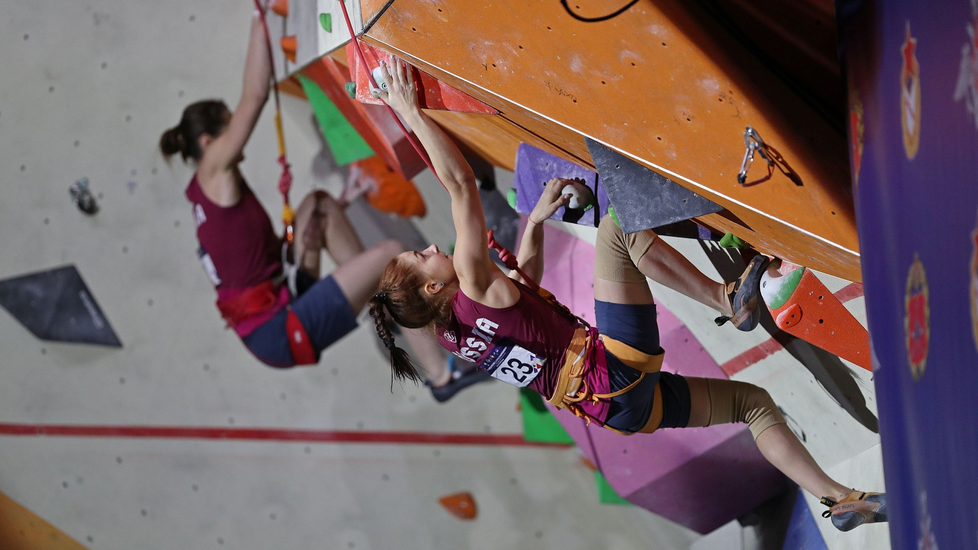 Армейские спортсменки заняли весь пьедестал в дисциплине «скорость-классический формат» на чемпионате мира CISM по скалолазанию